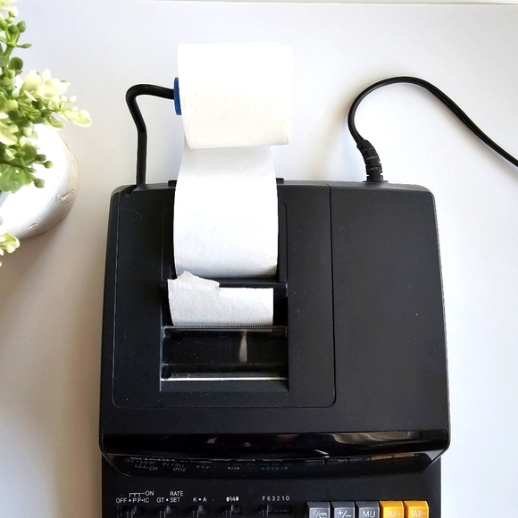 Sharp EL-2196BL 12 Digit Printing Calculator 3.7 LPS - 4-Key Memory, Heavy Duty - Picture 9 of 16